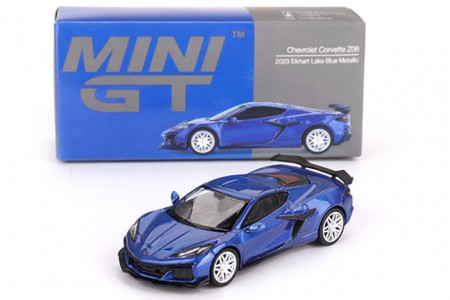 Chevrolet CORVETTE Z06 2023 Blue Metallic - MiniGT Escala 1:64 (MGT00892L)