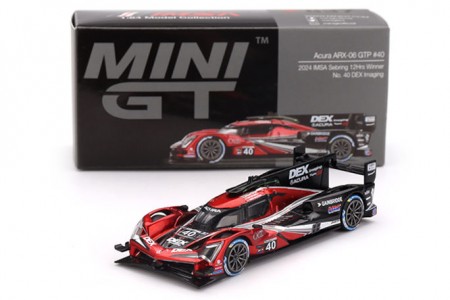 ACURA ARX-06 GTP IMSA 2024 Ganador 12Hrs Sebring - MiniGT Escala 1:64 (MGT00837L)