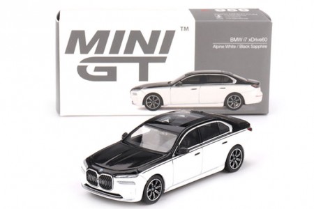 BMW i7 xDrive60 2024 Alpine White - MiniGT Escala 1:64 (MGT00959)