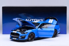 Ford MUSTANG SHELBY GT500 Coupe 2023 Blue - AutoArt Scale 1:18 (73094)