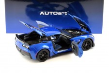 Chevrolet CORVETTE C7 Z06 2014 Laguna Blue - Autoart Escala 1:18 (71265)