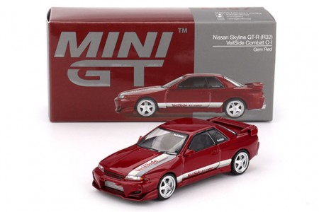 NISSAN Skyline GT-R (R32) Veilside Combat C-I 1993 Gem Red - MiniGT Scale 1:64 (MGT00987R) 