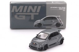 FIAT 500 Abarth 595 LB Works Abas 2024 Grey - MiniGT Escala 1:64 (MGT00995L)