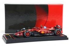 FERRARI SF24 3rd GP Monaco 2024 Carlos Sainz - BBR Scale 1:43 (BBRC303B) 