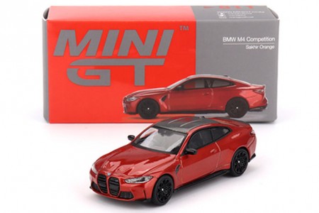BMW M4 Competition (G82) 2024 Sakhir Orange - MiniGT Scale 1:64 (MGT00811L)