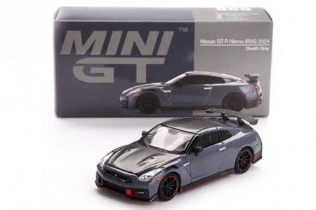 NISSAN GT-R Nismo 2024 Nismo Stealth Gray - MiniGT Scale 1:64 (MGT00868L)