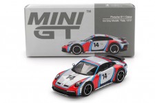 PORSCHE 911 (992) Dakar Rally 2024 Ice Grey Metallic - MiniGT Escala 1:64 (MGT00964L)