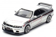 NISSAN Skyline GT-R (R33) Tuned by Mines Silver - Tarmac Works Scale 1:64 (IN64-R33-MINES-S)