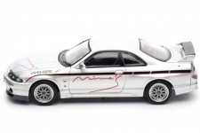 NISSAN Skyline GT-R (R33) Tuned by Mines Silver - Tarmac Works Scale 1:64 (IN64-R33-MINES-S)