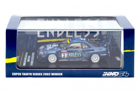 NISSAN Skyline GT-R (R34) Endless Advan Super Taikyu Series - Inno64 Escala 1:64 (IN64-R34-STS02W)