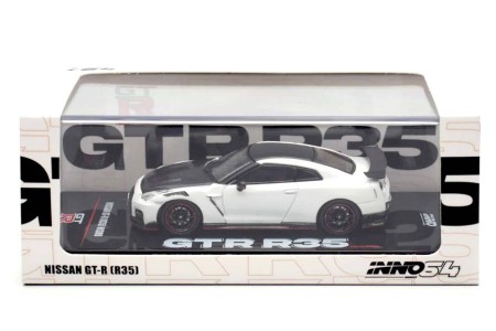 NISSAN GT-R (R35) Nismo White - Inno64 Escala 1:64 (IN64-R35N-WHI)