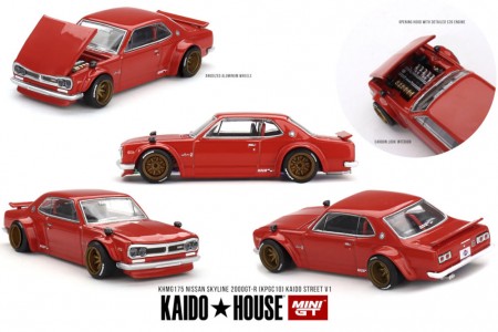NISSAN Skyline 2000GT-R (KPGC10) Kaido Street V1 - Kaido House Scale 1:64 (KHMG175)