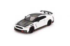 NISSAN GT-R Nismo 2024 Brilliant White Pearl - MiniGT Escala 1:64 (MGT01045)