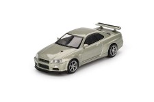 NISSAN Skyline GT-R (R34) V-Spec II 2002 Nur Millenium Jade - MiniGT Escala 1:64 (MGT01003R)
