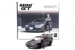 NISSAN Skyline GT-R (R32) 1992 Gunmetal - Figura Matsuda - MiniGT Escala 1:64 (MGT00869R)