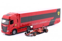 IVECO S-Way 570 F1 Transporter Ferrari SF-24 C. Leclerc - Bburago Escala 1:43 (36867)