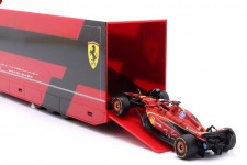 IVECO S-Way 570 F1 Transporter Ferrari SF-24 C. Leclerc - Bburago Scale 1:43 (36867)