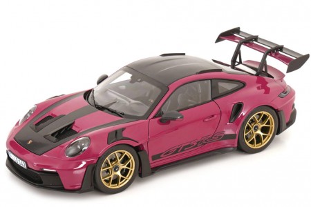 PORSCHE 911 (992) GT3 RS Weissach Package 2022 Star Ruby - Norev Scale 1:18 (187370)