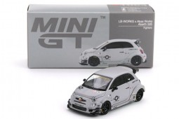 ABARTH 595 LB-Works X Abas Works Fighters 2024 - MiniGT Scale 1:64 (MGT01064L)