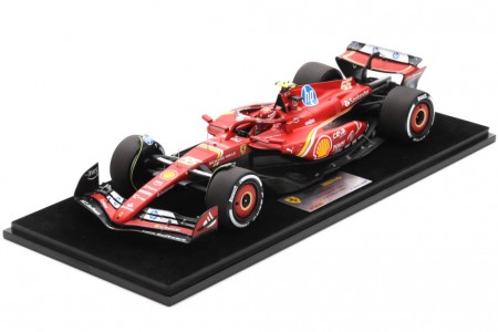 FERRARI SF24 Ultima Carrera Sainz 2nd GP Abu Dhabi 2024 C. Sainz - LookSmart Escala 1:18 (LS18F1071)