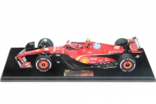 FERRARI SF24 Sainz Last Race 2nd GP Abu Dhabi 2024 C. Sainz - LookSmart Escala 1:18 (LS18F1071)