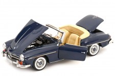 MERCEDES 190 SL W121 Roadster 1957 Dark Blue - Norev Escala 1:18 (183403)