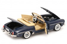 MERCEDES 190 SL W121 Roadster 1957 Dark Blue - Norev Scale 1:18 (183403)