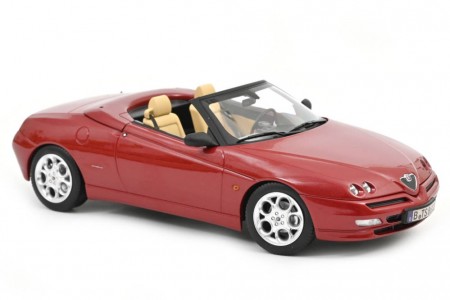 ALFA ROMEO Spider 1999 Metallic Red - Norev Scale 1:18 (187854)