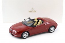 ALFA ROMEO Spider 1999 Metallic Red - Norev Scale 1:18 (187854)