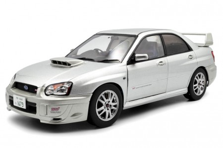 SUBARU Impreza WRX STI 2004 Silver Metallic - Solido Escala 1:18 (S1812303)