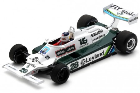WILLIAMS FW07B Ganador GP Monaco 1980 Carlos Reutmann - Spark Escala 1:43 (s6993)