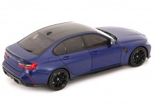 BMW M3 (G80) Limousine 2024 Matt Blue Metallic - Minichamps Escala 1:18 (110020220)