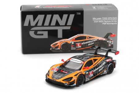 McLaren 720S GT3 Evo Pfaff Motorsports 2024 IMSA Daytona 24h - MiniGT Escala 1:64 (MGT00984)