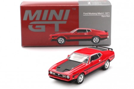 FORD MUSTANG Mach1 1971 Race Red - MiniGT Scale 1:64 (MGT01122L)