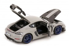 PORSCHE Cayman GT4 RS Weissach Package 2023 Chalk - Norev Escala 1:18 (187253)