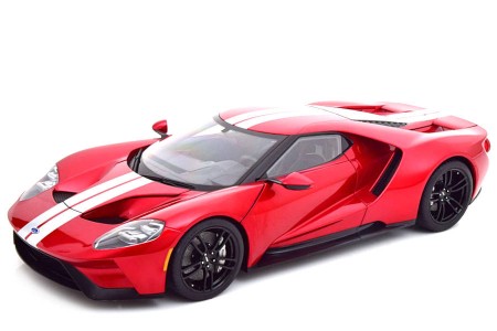 FORD GT 2017 Red/Silver - AutoArt Escala 1:12 (12106)