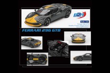 FERRARI 296 GTB Assetto Fiorano Grigio Scuro - BBR Escala 1:64 (BBRFER64007)