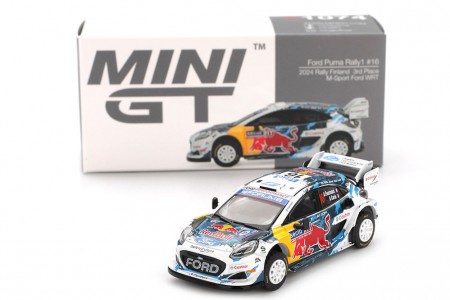 FORD Puma M-Sport WRT 3rd Rally Finland 2024 - MiniGT Escala 1:64 (MGT01074L) 