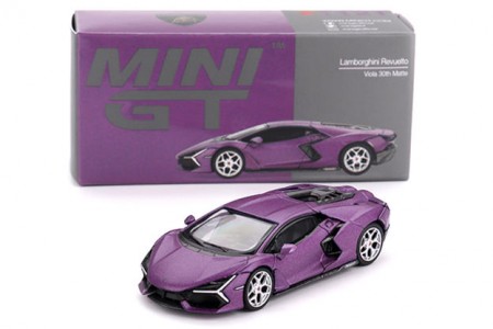 LAMBORGHINI Revuelto Viola 30th Matte - MiniGT Escala 1:64 (MGT01121L)