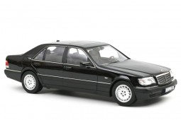 MERCEDES-Benz S600 (W140) 1997 Obsidian Black Metallic - Norev Escala 1:18 (183045)