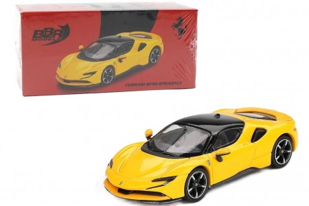 FERRARI SF90 2024 Giallo Modena - BBR Scale 1:64 (BBRFER64031)