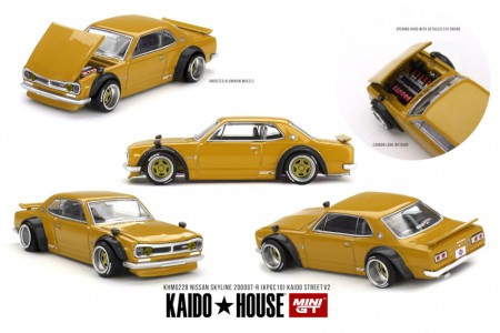 NISSAN Skyline 2000 GT-R (KPGC10) Kaido Street V2 - Kaido House Escala 1:64 (KHMG228)
