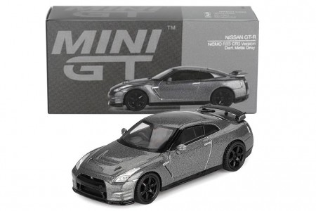 NISSAN GT-R 2013 Dark Metal Grey Nismo R35 CRS Version - MiniGT Escala 1:64 (MGT01089R)