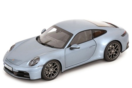 PORSCHE 911 (992) Carrera 2024 Polarsilver Metallic - Norev Escala 1:18 (187170)
