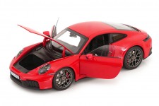 PORSCHE 911 (992) Carrera 4 GTS Coupe 2024 Red - Norev Scale 1:18 (187171)