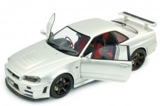 NISSAN Skyline GT-R (BNR34) Z-Tune 1999 Silver - Solido Scale 1:18 (S1804312)