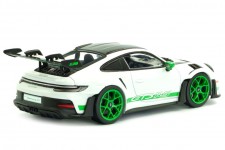PORSCHE 911 (992) GT3 RS 2023 White / Green - Solido Escala 1:43 (S4314801)