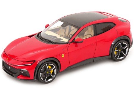 FERRARI Purosangue 2022 Corsa Red - With Showcase - Polistil Scale 1:18 (18FE02020-HC)