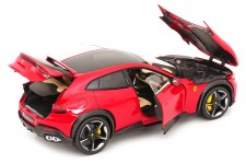 FERRARI Purosangue 2022 Corsa Red - With Showcase - Polistil Scale 1:18 (18FE02020-HC)