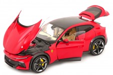 FERRARI Purosangue 2022 Corsa Red - With Showcase - Polistil Scale 1:18 (18FE02020-HC)